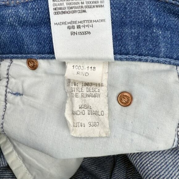 NWT MOTHER The Runaway in Rancho Diablo Size 25 - Picture 12 of 14
